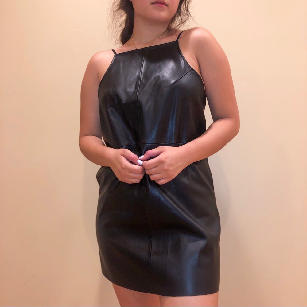 URBAN OUTFITTERS LEATHER DRESS (IT HAS POCKETS!!!)